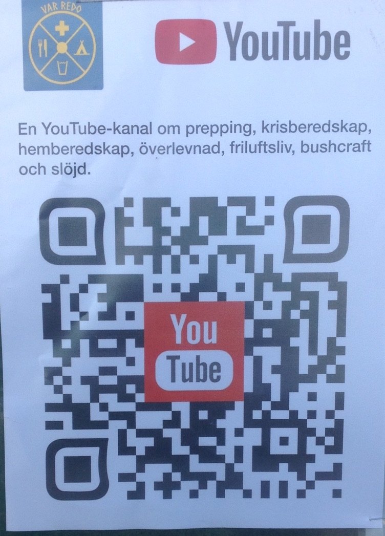 Klas vid överlevnadstält i Västervik